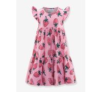 Gestuftes Jerseykleid mit Erdbeeren Mädchen Happy Girls bonbon rosa Gr. 110