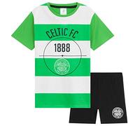 Get Trend Celtic F.C. Schlafanzug Kinder Jungen Teenager Sommer Pyjama Kurz Bequem Baumwolle Fußball Geschenke für Jungs (11-12 Jahre, Grün Celtic)