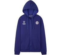 Get Trend Chelsea FC Hoodie Herren und Teens S-3XL, Baumwollmischung Kapuzenpullover mit Reißverschluss, Geschenke für Männer (S, Blau Chelsea)