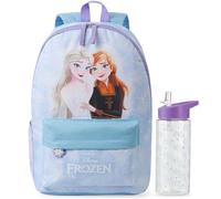 Get Trend Disney Frozen Rucksack Kinder Set, Kinderrucksack & Trinkflasche, 500ml Schule Sport Freizeit, Geschenk für Mädchen (Multi Frozen)