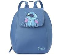 Get Trend Disney Stitch Rucksack Damen Klein, Kunstleder Fashion Damenrucksack, City Bag oder Daypack, Geschenk Idee (Blu Stitch)