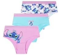 Get Trend Disney Stitch Unterhosen Mädchen Schlüpfer 3er Pack 100% Baumwolle Weiche Slips Unterwäsche für Kinder und Teens (11-12 Jahre, Multi Stitch 3er-Pack)