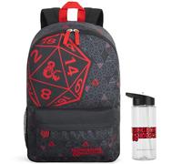 Get Trend Dungeons & Dragons Rucksack Kinder Set, Kinderrucksack & Trinkflasche, 500ml Schule Sport Freizeit, DND Gamer Geschenk für Jungs (Multi D&D)