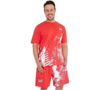 Get Trend FC Arsenal Schlafanzug Herren Kurz Baumwolle Sommer Pyjama Männer Schlafanzüge Fussball Geschenke für Männer (2XL, Rot Arsenal)