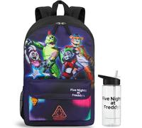 Get Trend Five Nights at Freddy's Rucksack Kinder Set, Kinderrucksack & Trinkflasche, 500ml Schule Sport Freizeit, FNAF Geschenk für Jungs (Multi FNAF)