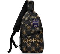 Get Trend Harry Potter Umhängetasche Mädchen Teenager Sling Bag mit Verstellbaren Riemen Crossbody Bag Kinder Handy Reise Sport (Schwarz Harry Potter)
