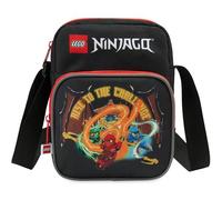 Get Trend Lego x Ninjago Umhängetasche Kinder, Crossbody Bag mit Reißverschluss & Verstellbarem Gurt für Handy & Co. Geschenke für Jungs (Schwarz/Multi Lego x Ninjago)