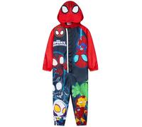 Get Trend Marvel Spiderman Regenanzug Kinder Matschanzug Jungen, Einteiler Regenjacke, Gefüttert, Geschenke für Jungs (5-6 Jahre, Multi Spidey)