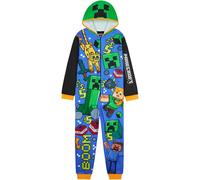 Get Trend Minecraft Jumpsuit Kinder Ganzkörperanzug mit Kapuze, 7-14 Jahre, Kostüm & Pyjama, Creeper Geschenke für Jungs (13-14 Jahre, Mehrfarbig Kapuze Minecraft)