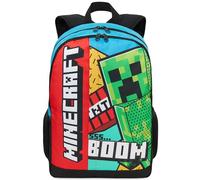 Get Trend Minecraft Rucksack Jungen, Verstellbarer Reisetasche für Schule und Reise, Gepolsterte Schulrucksack, Gaming Geschenke für Kinder (Multi Minecraft)