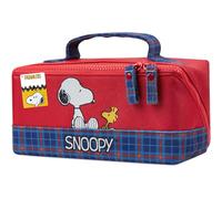 Get Trend Peanuts Snoopy Kulturbeutel Damen, Teenager und Kinder, Kulturtasche für Travel Essentials, Make up und Badezimmer, Geschenk Idee (Rot Snoopy)