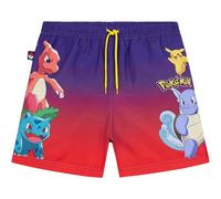 Get Trend Pokemon Badehose Jungen Badeshorts 5-14 Jahre, UPF 50+ Boardshorts mit Netzfutter, Taschen & Verstellbarem Tunnelzug, Schnelltrocknend (11-12 Jahre, Multi Pokemon)