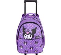 Get Trend Sanrio Kuromi Rucksack Kinder, 25L Rollrucksack mit Rollen