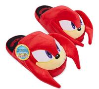Get Trend SONIC THE HEDGEHOG 3D Hausschuhe Jungen, Kuschelige Slippers Kinder mit Plüschdesign, Geschenke für Jungen (31/32 EU, Rot Knuckles)