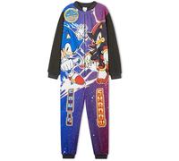 Get Trend Sonic The Hedgehog Fleece Jumpsuit Kinder 4-10 Jahre, Jungen Pyjama, Ganzkörperanzug, Shadow, Knuckles und Tails (4-5 Jahre, Lila Shadow)