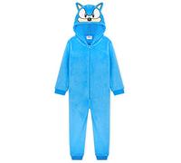 Get Trend Sonic The Hedgehog Jumpsuit Kinder, Weiche Schlafoverall 104-164, Atmungsaktiv Onesie Kinder, Geschenke für Jungen (164, Jahre, Blau)