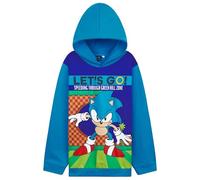 Get Trend Sonic THE Hedgehog Shadow Jungen Pullover, Kapuzenpullover Kinder Kuschelig & Stylisch, Shadow Knuckles Tails Jungs (Blau/Mehrfarbig,7-8 Jahre)