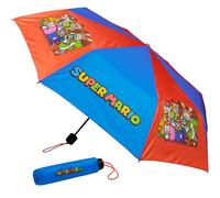 Get Trend Super Mario Regenschirm Kinder Teen Stabil Windfest 110 cm Spannweite Taschenschirm Geschenk für Jungs (Multi Super Mario)