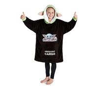 Get Trend The Mandalorian Decken Hoodie Jungen, Oversize Hoodie Pullover Jungen, Baby Yoda und Mando Decken Pullover (Braun/Grün)