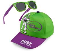 Get Trend Toy Story Sonnenbrille Kinder Basecap Jungen Set Verstellbare Sommer Kappe Kinder Sonnenbrillen UV400 Geschenk Idee (Grün/Lila Toy Story)