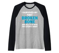 Get Well Broken Bone Arm oder Beine Recovery Geschenk Gag Raglan