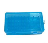 Getdoublerich Aufbewahrungsbox für 6-42 Nähgarne, Spulen, Tragetasche, Behälter, Halter, transparenter Nadeldraht, Aufbewahrung, Organizer, Nährolle (blau)