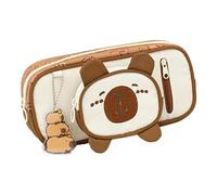 getuse Capybara Federmäppchen, Stiftebox, Schreibwaren-Tasche, Kosmetik-Organizer, stabiles Oxford-Gewebe, für Schüler, Studenten, 22 x 11 x 6 cm, braun, 1, 32 x 32 cm