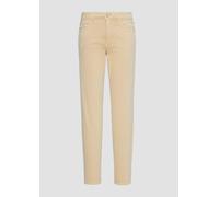 Gewaschene Hose im Slim Fit aus Baumwollsatin 44 braun 2161597.8404.44