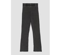 Gewaschene Ripp-Leggings mit Flared Leg 170/176 schwarz 2152841.9999.170_176