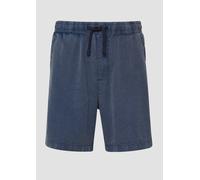 Gewaschene Shorts aus Strukturware S blau 2169489.5884.S