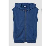Gewaschene Sweat-Weste mit Kapuze 134/140 blau 2166465.5730.134_140