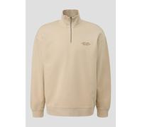 Gewaschener Sweat-Troyer mit Brustprint XXL Beige 2171856.8160.XXL