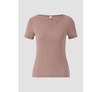 Gewaschenes Ripp-Shirt im Slim Fit XXL Rosa 2167488.4762.XXL