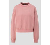 Gewaschenes Sweatshirt mit kleiner Stickerei XS Rosa 2169964.4418.XS