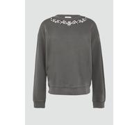 Sweatshirt S.OLIVER Gr. 40, grau (asphalt) Damen Sweatshirts (99177951-40) asphalt