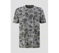 Gewaschenes T-Shirt mit All-over-Print S grau|mehrfarbig 2172041.98A0.S