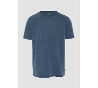 Gewaschenes T-Shirt mit Rollkante M blau 2162243.5798.M