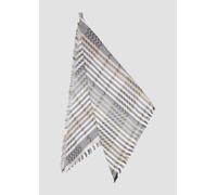 Gewebter dreieckiger Schal mit Karomuster ONESIZE braun 2159496.84N9.ONESIZE