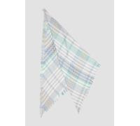 Gewebter dreieckiger Schal mit Karomuster ONESIZE grün 2159496.65N9.ONESIZE