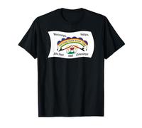 Gewellte Flagge von Cheyenne River Sioux Indianer T-Shirt