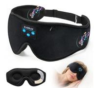 Gewichtete Augenmaske zum Schlafen: Kabray Schlafmaske mit Bluetooth-Kopfhörern, Verdunkelung, Schlafkopfhörer für Damen und Herren, 3D-konturiert, Flugzeugreise, Augenbinde für Meditation
