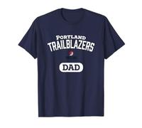 Gewölbtes Teamlogo der NBA Portland Trail Blazers Papa T-Shirt