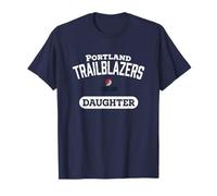 Gewölbtes Teamlogo der Tochter der NBA Portland Trail Blazers T-Shirt