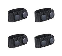 Gexgune Duty Belt Keeper Nylon Tactical Belt Keeper Schlaufen-Gürtelschnalle für 2-2 1/4 Zoll mit doppeltem Druckknopf (4er-Pack, schwarz)