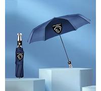 GFHZZS Auto Geschenke Regenschirm für Peugeot 408 2022 2023 2024,mit Auto Emblem Golfschirm Sturmfest Stockschirm Lotuseffekt-Beschichtung Schnelltrocknend Auto Reise Zubehör,B-Blue