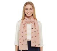 GFM® Damen-Schal mit Blättern, abstraktem Druck, Frühling, Sommer und alle Jahreszeiten (FP), Ditsy Flower-Rosa, 42
