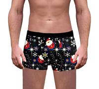 GFPGNDFHG Christmas Motiv Boxershorts Happy Shorts Socks Unterhosen Herren Schlüpfer Männergeschenke Lustig
