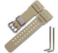 GG-1000 Resin Replacement Strap Compatible with Casio Master of G MUDMASTER GG-1000-1A3JF Mens GG-1000-1A5CR GG-1000-1A3J GWG-100-1A8JF Wristband Bracelet (Khaki Blackbuckle)