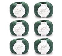 ggh Husky Box - 6 Knäuel - dicke Wolle aus Schurwolle - gegeignet zum Stricken oder Häkeln - Farbe 013 - Nordseegrün