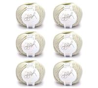 ggh Husky Box - 6 Knäuel - dicke Wolle aus Schurwolle - gegeignet zum Stricken oder Häkeln - Farbe 028 - Marmorgrau